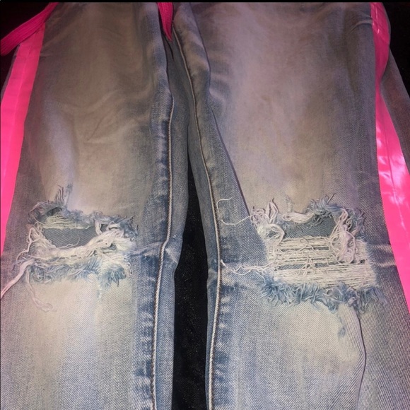 Mens Balenciaga Jeans with Pink stripe - Picture 11 of 11